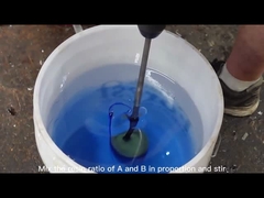 Fate due componenti, versate in profondità, resina epossidica 100% solidi, ultra trasparenti.