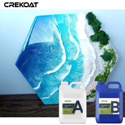 Incapsulare la colata profonda versare resina eossidica e indurente crea arte ispirata all'oceano