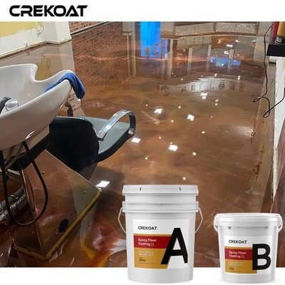 Soprabito ricoprente dell'anti pavimento a resina epossidica metallico igienico di slittamento utilizzato nei saloni di capelli