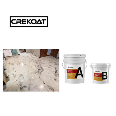 1 mm Self-leveling Metallic Epoxy Floor Coating Giallorante Con Basso Odore ECO Friendly