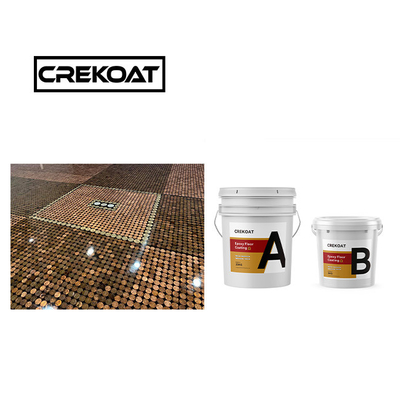 Casinò rivestimento di pavimenti in epossidico metallico bianco indurente resistente agli graffi