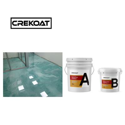 Topcoats Asciugatura rapida Rivestimento del pavimento in resina epossidica Vernice ad alto lucentezza Metallico