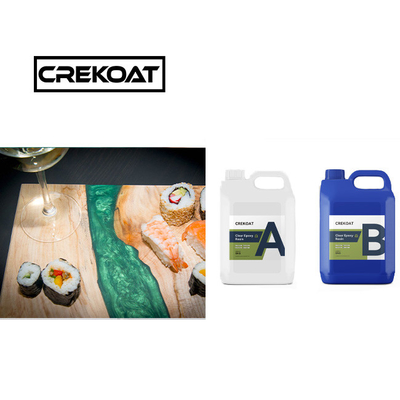 VOC libero Resina Epossidica Chiara Tavolo in alto Odore Basso Live Edge Resina Epossidica Long Cure
