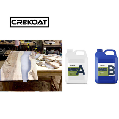 VOC libero Resina Epossidica Chiara Tavolo in alto Odore Basso Live Edge Resina Epossidica Long Cure