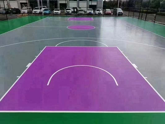Elastic Pickleball Basketball Court Rivestimento poliuretano a bassa densità