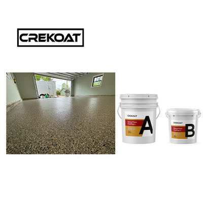 Resina di rivestimento per pavimenti in fiocco epossidica lucida multicolore naturalmente defoamante
