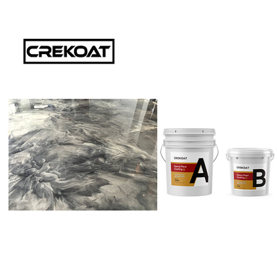 Crekoat Decorativo Concreto Metallico Epossidico Rivestimento del Pavimento 3mm Indurito Senza cuciture