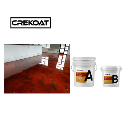 1 mm Self-leveling Metallic Epoxy Floor Coating Giallorante Con Basso Odore ECO Friendly