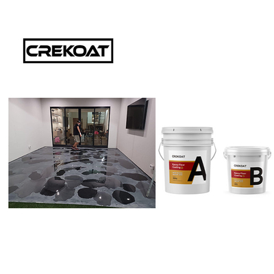 Rivestimento di pavimenti in epossidio metallico rosso rigidezza levigata