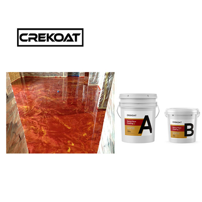 Vernice per pavimenti epossidica impermeabile cristallina 1 mm antiscivolo Rivestimento epossidico zero VOC