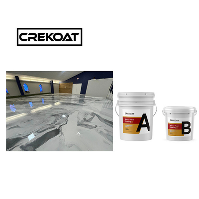 Casinò rivestimento di pavimenti in epossidico metallico bianco indurente resistente agli graffi