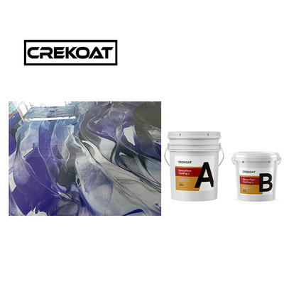 Crekoat Decorativo Concreto Metallico Epossidico Rivestimento del Pavimento 3mm Indurito Senza cuciture