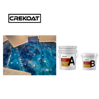 Crekoat Decorativo Concreto Metallico Epossidico Rivestimento del Pavimento 3mm Indurito Senza cuciture