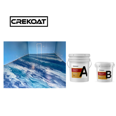 Basecoat Clear Metallic Epoxy Floor Coating Viscosità puliziabile