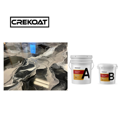 Basecoat Clear Metallic Epoxy Floor Coating Viscosità puliziabile