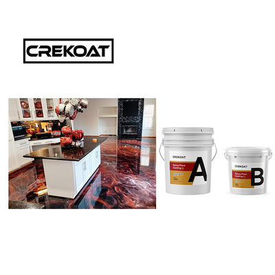 Basecoat Clear Metallic Epoxy Floor Coating Viscosità puliziabile