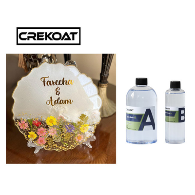 Componente di vetro di Art Clear Epoxy Resin Two del piano d'appoggio dell'alto liquido di configurazione