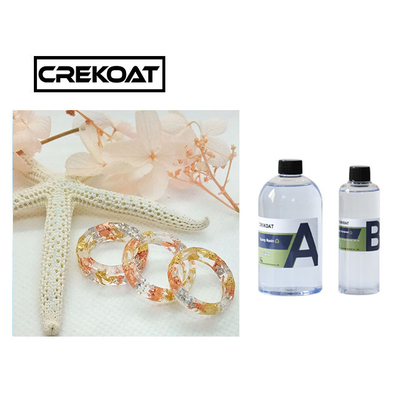 Odore basso Art Jewelry Epoxy Resin Fast che cura Crystal Clear Glass Like Finish