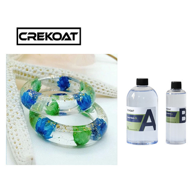 Odore basso Art Jewelry Epoxy Resin Fast che cura Crystal Clear Glass Like Finish