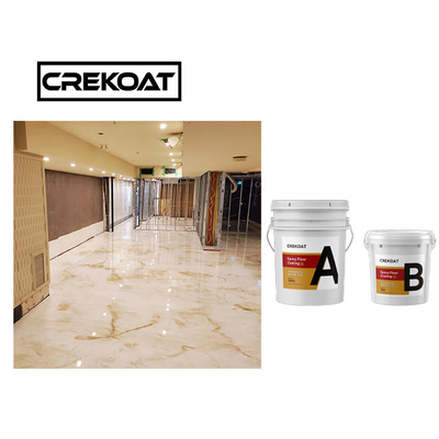 Velocemente non asciugare pavimento metallico dell'epossiresina della bolla che ricopre Pearl White