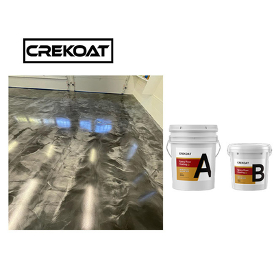 Pavimento dell'epossiresina del grado commerciale che ricopre Gray Metallic Epoxy Floor non tossico