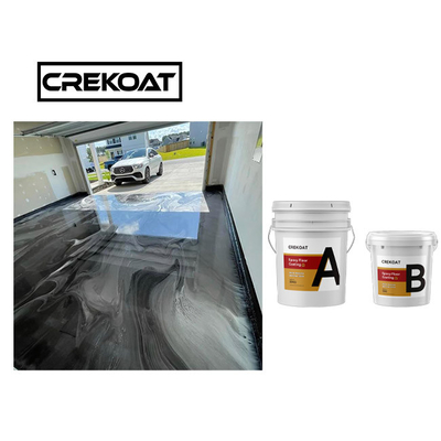 Pavimento dell'epossiresina del grado commerciale che ricopre Gray Metallic Epoxy Floor non tossico