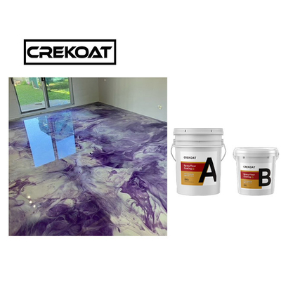 Pavimento dell'epossiresina del grado commerciale che ricopre Gray Metallic Epoxy Floor non tossico