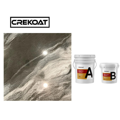 Graffio del rivestimento del pavimento di Crystal Clear Concrete Metallic Epoxy resistente