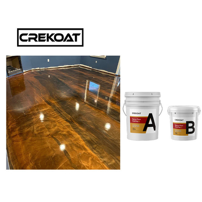 Graffio del rivestimento del pavimento di Crystal Clear Concrete Metallic Epoxy resistente