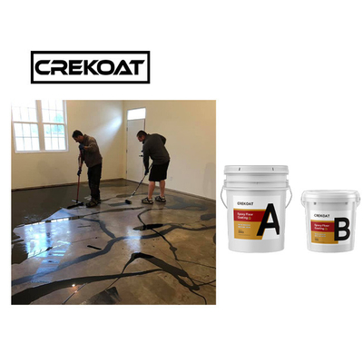 Graffio del rivestimento del pavimento di Crystal Clear Concrete Metallic Epoxy resistente