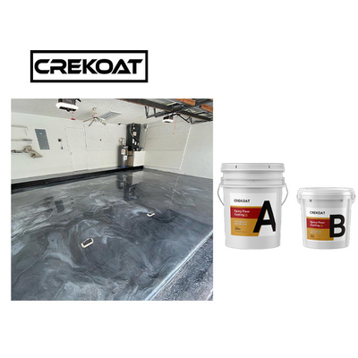 Il nero di Crystal Metallic Epoxy Resin Coating di resistenza di slittamento e pavimento dell'epossidico dell'oro