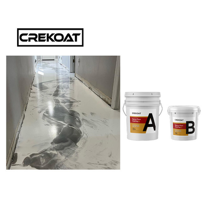 Pavimento a resina epossidica metallico bianco di MSDS che ricopre la chiara resina del poliestere per calcestruzzo