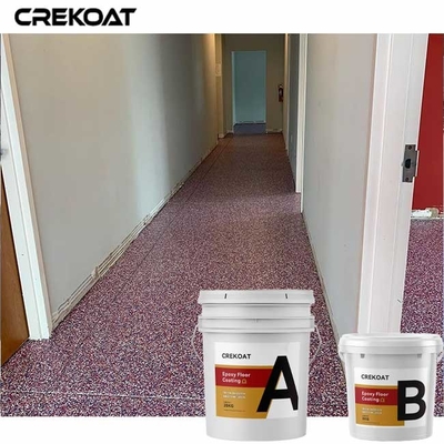 Pittura solida del pavimento dell'epossiresina di 100% con i fiocchi acrilici decorativi di radiodiffusione