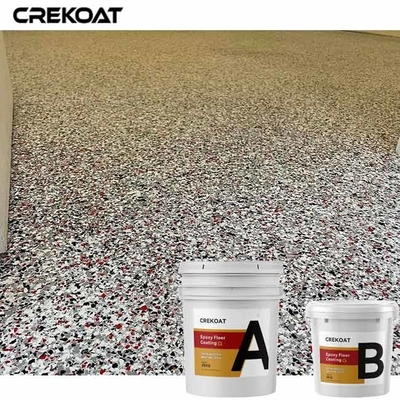 Vinile Chips Flake Clear Resin Floor che ricopre di quarzo a resina epossidica metallico