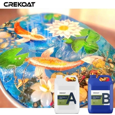 Vetro liquido Ultra trasparente Epoxy Resin Bar Tops che trasformano oggetti in resistenza al calore
