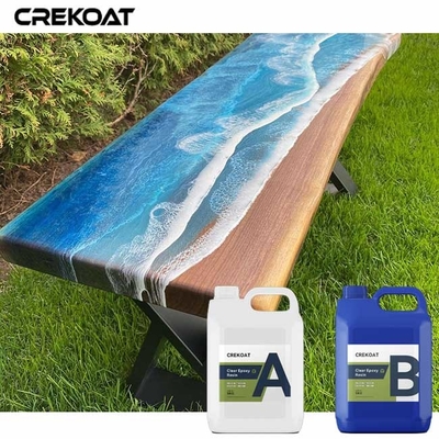 Profondi vetrosi del Super Clear versano l'epossiresina per le Tabelle Live Edge Workbenches del fiume