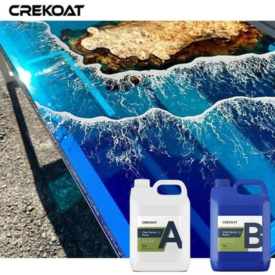 Le Tabelle del fiume in profondità versano alto cristallino trasparente dell'epossiresina
