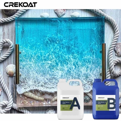 I mestieri della resina di 2:1 della resina di Crystal Clear Deep Pour Epoxy con i colori vibranti bollono liberamente