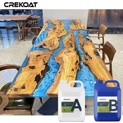 Profondo 4 pollici versano l'epossiresina per fondere di legno dei materiali illustrativi delle Tabelle del fiume