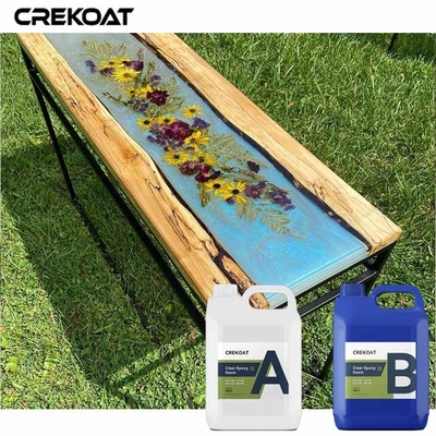 Profondo 4 pollici versano l'epossiresina per fondere di legno dei materiali illustrativi delle Tabelle del fiume