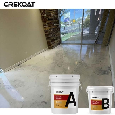 Lustro bianco ricoprente del marmo dei prodotti di effetto del pavimento a resina epossidica metallico residenziale