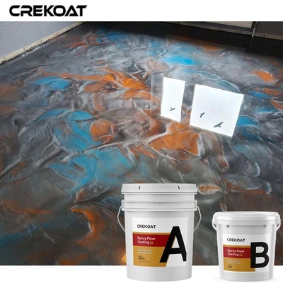 Pavimento a resina epossidica metallico unico che ricopre luce Pearlescent riflettente
