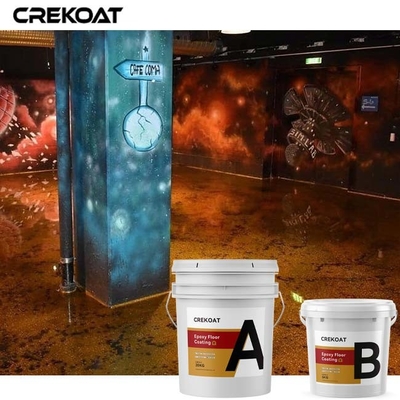 Lava Brown Metallic Epoxy Floor che ricopre trasparente senza cuciture