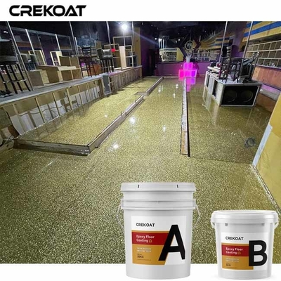 Pavimenti di calcestruzzo ricoprenti di colore del pavimento a resina epossidica metallico brillante dei fiocchi