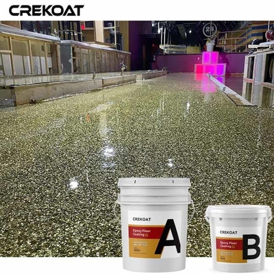 Pavimenti di calcestruzzo ricoprenti di colore del pavimento a resina epossidica metallico brillante dei fiocchi