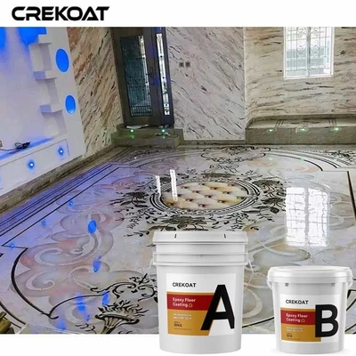 Rivestimento per pavimenti epossidico metallizzato grigio garage per sale espositive e ristoranti