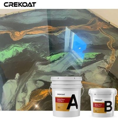 Pavimento a resina epossidica metallico unico che ricopre luce Pearlescent riflettente