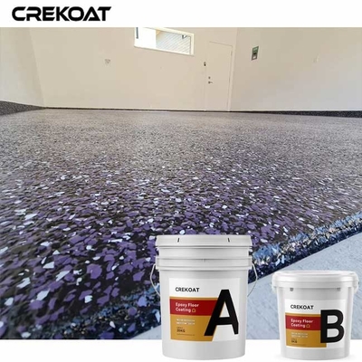 Le aree commerciali dipingono Chip Epoxy Floor Coating With che mescola i fiocchi decorativi