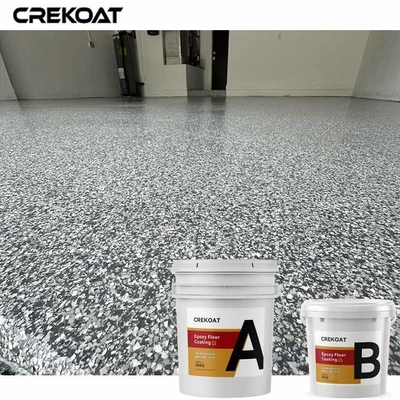 Flakes decorativi Pavimento epossidico Superiore trasparente per spazi commerciali