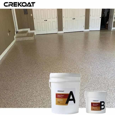 Rivestimento per pavimenti in fiocchi epossidici a basso tenore di VOC Offre una miscela unica di fiocchi multicolori